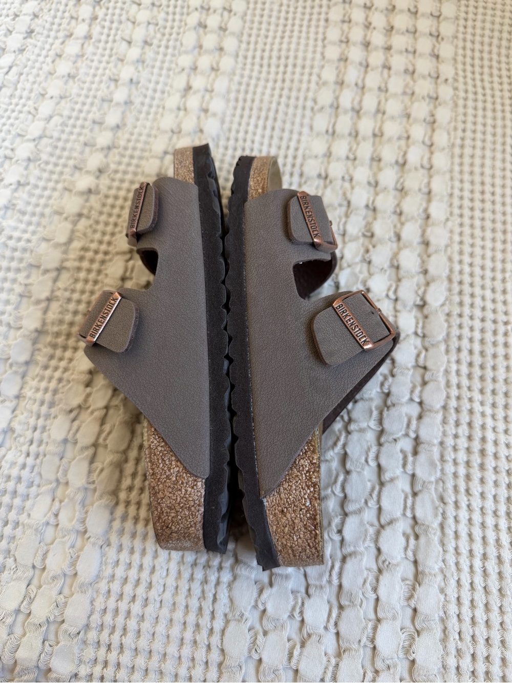 NIB Birkenstocks Womens 36 Mocha Brown Arizona Birkibuc - Picture 8 of 10